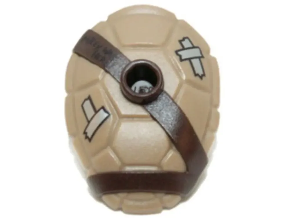 LEGO® 16643pb002 Minifigure Turtle Shell with Stud with Molded Dark Brown